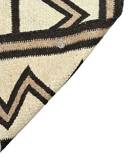 Handmade Vintage Wool Runner Rug Navajo Style Brown/ Beige 3'3 x 6'3 - I Got Rugs Handmade Vintage Wool Runner Rug Navajo Style Brown/ Beige 3'3 x 6'3 I Got Rugs Handmade Vintage I Got Rugs  320.00