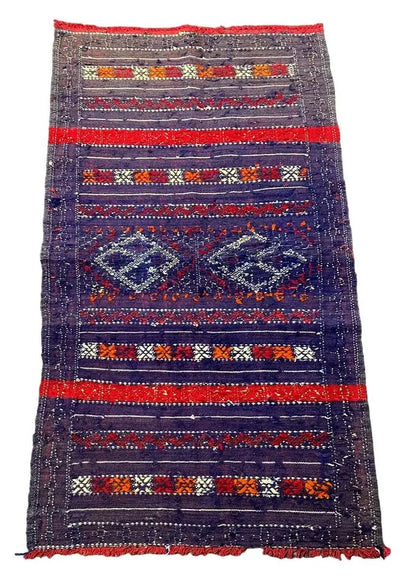 Handmade Vintage Rug 100% Wool Turkish Geometric/ Diamond Design 2'3 x 4'1 I Got Rugs