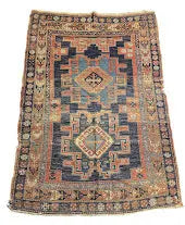 Hand-Knotted Antique Persian Wool Rug Tribal Design 4'3 x 6'1 Orange - I Got Rugs Hand-Knotted Antique Persian Wool Rug Tribal Design 4'3 x 6'1 Orange I Got Rugs Handmade Vintage I Got Rugs  1450.00