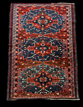 Load image into Gallery viewer, Antique Hand-Knotted Wool Rug Caucasian Kazak Tribal Design in Pink 3&#39;6 x 5&#39;1
