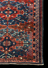 Load image into Gallery viewer, Antique Hand-Knotted Wool Rug Caucasian Kazak Tribal Design in Pink 3&#39;6 x 5&#39;1
