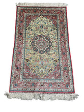 Load image into Gallery viewer, Handmade Vintage Silk Rug Persian Oriental Design 3&#39; x 5&#39;
