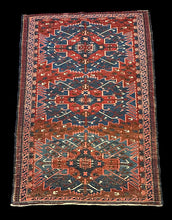 Load image into Gallery viewer, Antique Hand-Knotted Wool Rug Caucasian Kazak Tribal Design in Pink 3&#39;6 x 5&#39;1
