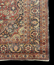 Load image into Gallery viewer, Hand-Knotted Vintage Wool Rug Colorful Persian Heriz Floral Design 4&#39;7 x 6&#39;1
