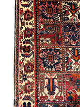 Load image into Gallery viewer, Hand-Knotted Vintage Persian Wool Rug Bakhtiari Style Red 4&#39;8 x 7&#39;
