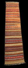 Load image into Gallery viewer, Hand-Woven Vintage Wool Rug Turkish Tribal Pattern in Bold Colors 2&#39;7 x 10&#39;6
