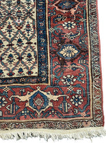 Load image into Gallery viewer, Vintage Hand-Knotted Persian Wool Rug Red Oriental Pattern 4&#39;6 x 6&#39;11
