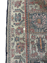 Load image into Gallery viewer, Hand-Knotted Vintage Persian Wool Rug Bakhtiari Style Red 4&#39;8 x 7&#39;
