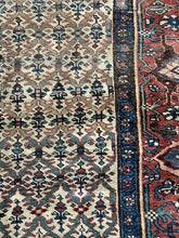 Load image into Gallery viewer, Vintage Hand-Knotted Persian Wool Rug Red Oriental Pattern 4&#39;6 x 6&#39;11
