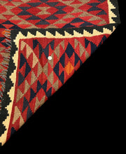 Load image into Gallery viewer, Handmade Vintage Wool Rug Afghan Kilim Multicolor Tribal Runner 3&#39; x 6&#39;
