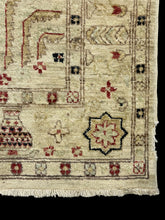 Load image into Gallery viewer, Hand-Knotted Vintage Wool Rug Beige Turkish Tree of Life Design 4&#39;1 x 6&#39;3
