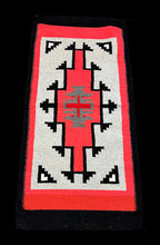 Load image into Gallery viewer, Vintage Handmade Wool Rug Navajo Style Geometric Design Red 2&#39;5 x 4&#39;11
