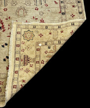 Load image into Gallery viewer, Hand-Knotted Vintage Wool Rug Beige Turkish Tree of Life Design 4&#39;1 x 6&#39;3
