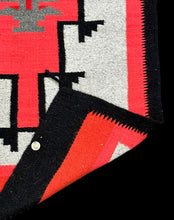 Load image into Gallery viewer, Vintage Handmade Wool Rug Navajo Style Geometric Design Red 2&#39;5 x 4&#39;11
