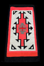 Load image into Gallery viewer, Vintage Handmade Wool Rug Navajo Style Geometric Design Red 2&#39;5 x 4&#39;11
