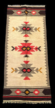 Load image into Gallery viewer, Handmade Vintage Wool Rug Turkish Kilim Tribal Design Multicolor 2&#39;7 x 6&#39;
