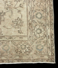 Load image into Gallery viewer, Handmade Vintage Wool Rug Persian Tabriz Floral Pattern in Muted Colors 6&#39;3 x 9&#39;8
