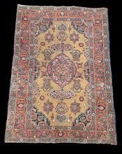 Load image into Gallery viewer, Handmade Vintage Wool Rug Colorful Persian Kerman Floral Design 2&#39;11 x 4&#39;9
