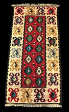 Load image into Gallery viewer, Handmade Vintage Wool Rug Turkish Kilim Colorful Geometric Pattern 2&#39;5 x 4&#39;9
