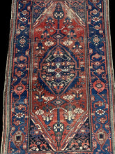 Load image into Gallery viewer, Antique Handmade Wool Rug Unique Persian Oriental Design Bold Colors 3&#39;6 x 6&#39;3
