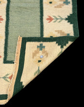 Load image into Gallery viewer, Handmade Vintage Wool Rug Multicolor Turkish Kilim Geometric Design 2&#39;8 x 5&#39;
