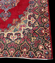 Load image into Gallery viewer, Vintage Hand-Knotted Wool Rug Colorful Persian Floral Design 7&#39;1 x 10&#39;9
