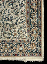 Load image into Gallery viewer, Handmade Vintage Wool Rug Persian Floral Pattern in Light Colors 4&#39; x 6&#39;
