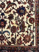 Load image into Gallery viewer, Vintage Handmade Persian Wool Rug Multicolor Floral Design 4&#39;10 x 7&#39;
