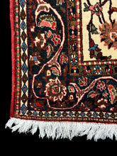 Load image into Gallery viewer, Vintage Handmade Persian Wool Rug Multicolor Floral Design 4&#39;10 x 7&#39;
