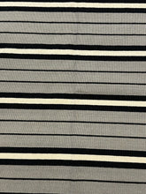 Load image into Gallery viewer, Handmade Vintage Wool Rug Gray Turkish Kilim Striped Pattern 5&#39;8 x 7&#39;8
