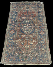 Load image into Gallery viewer, Antique Handmade Wool Rug Unique Persian Oriental Design Bold Colors 3&#39;6 x 6&#39;3
