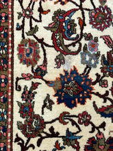 Load image into Gallery viewer, Vintage Handmade Persian Wool Rug Multicolor Floral Design 4&#39;10 x 7&#39;
