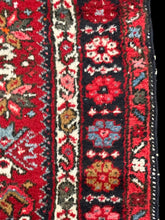 Load image into Gallery viewer, Stunning Handmade Vintage Wool Rug Red Persian Heriz Design 3&#39;4 x 4&#39;6
