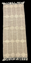 Load image into Gallery viewer, Handmade Vintage Wool Runner Rug Gray Turkish Oriental Design 2&#39;1 x 5&#39;
