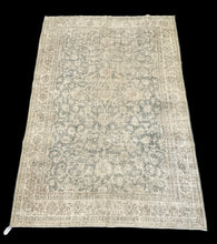 Load image into Gallery viewer, Vintage Handmade Wool Rug Persian Tabriz Floral Design Muted Colors 6&#39;4 x 10&#39;4
