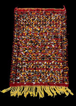 Load image into Gallery viewer, Handmade Vintage Wool Rug Red Moroccan Berber Tribal Design 2&#39; x 3&#39;
