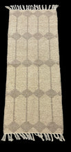 Load image into Gallery viewer, Handmade Vintage Wool Runner Rug Gray Turkish Oriental Design 2&#39;1 x 5&#39;
