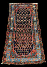 Load image into Gallery viewer, Handmade Vintage Wool Rug Unique Persian Bidjar Design in Bold Colors 3&#39;5 x 6&#39;8
