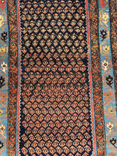 Load image into Gallery viewer, Handmade Vintage Wool Rug Unique Persian Bidjar Design in Bold Colors 3&#39;5 x 6&#39;8
