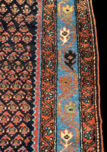 Load image into Gallery viewer, Handmade Vintage Wool Rug Unique Persian Bidjar Design in Bold Colors 3&#39;5 x 6&#39;8
