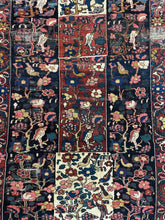 Load image into Gallery viewer, Antique Handmade Wool Rug Persian Bakhtiari Design Beautiful Colors 4&#39;10 x 8&#39;3
