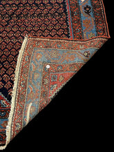 Load image into Gallery viewer, Handmade Vintage Wool Rug Unique Persian Bidjar Design in Bold Colors 3&#39;5 x 6&#39;8
