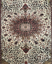 Load image into Gallery viewer, Unique Handmade Vintage Wool Rug Colorful Turkish Medallion Design 6&#39;7 x 10&#39;8
