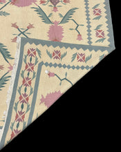 Load image into Gallery viewer, Handmade Vintage Wool Rug Turkish Kilim Floral Design in Light Colors 6&#39; x 9&#39;
