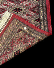 Load image into Gallery viewer, Handmade Vintage Wool Runner Rug Red Persian Oriental Design 2&#39; x 6&#39;
