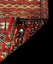 Load image into Gallery viewer, Handmade Vintage Wool Rug Red Moroccan Berber Tribal Pattern 2&#39;7 x 4&#39;
