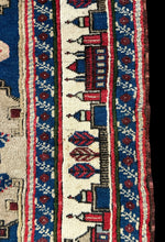 Load image into Gallery viewer, Handmade Vintage Wool Rug Colorful Turkish Prayer Design 3&#39;11 x 5&#39;10
