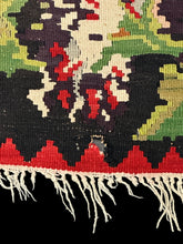 Load image into Gallery viewer, Vintage Handwoven Turkish Bessarabian Colorful Floral Design 8&#39;9 x 10&#39;9 *Damaged
